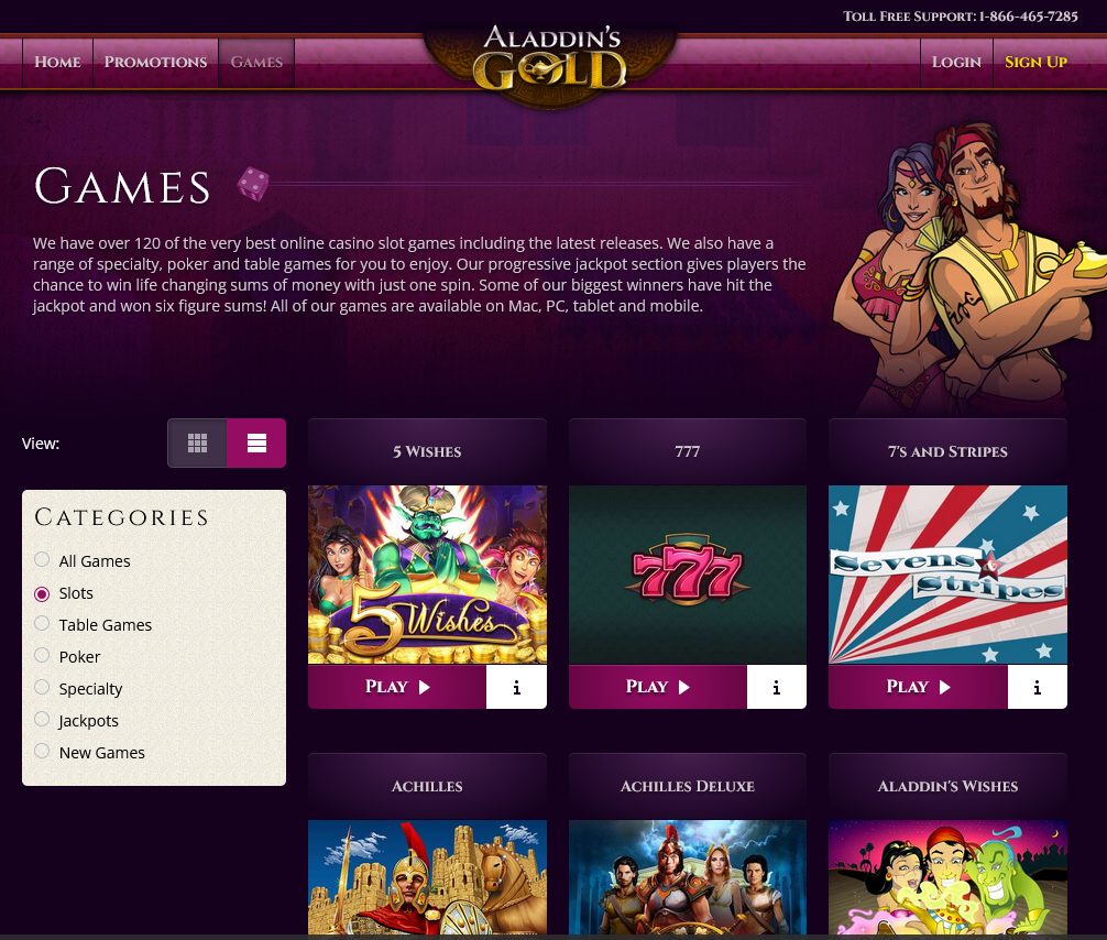 Aladdins
Gold Casino